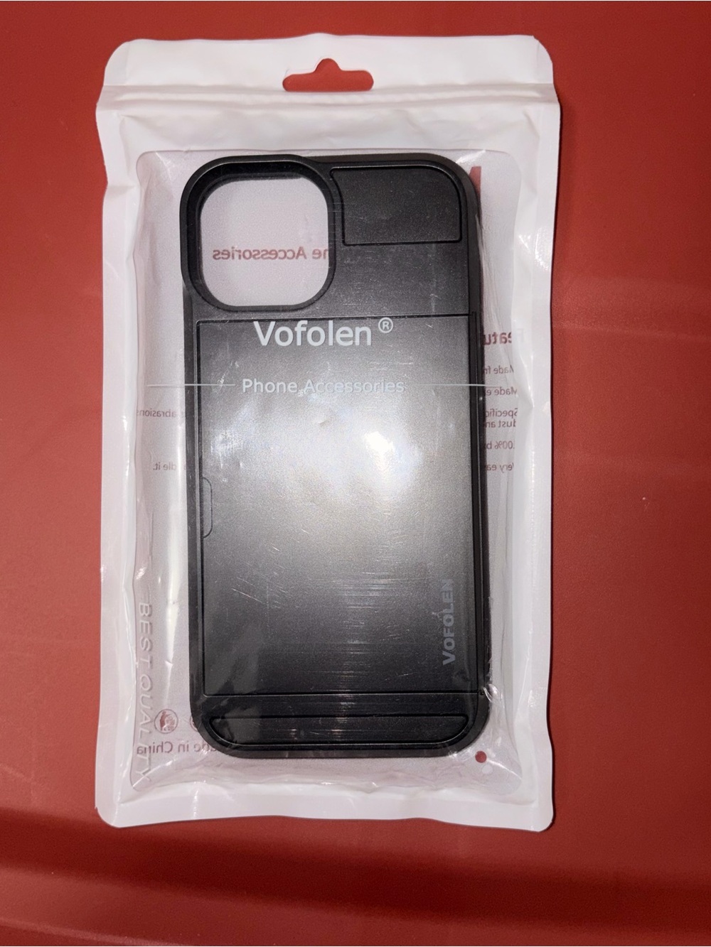 Amazon Vofolen Black Phone Case with Sliding Card holder